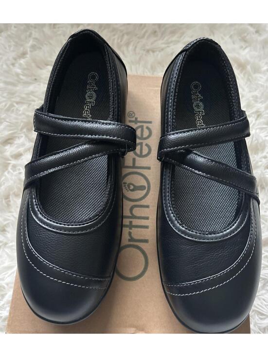 Orthofeet Shoes - Orthofeet Black 865 CELINA Mary Jane Orthotic Ergonomic Shoes Size 7 B NIB! CUTE
